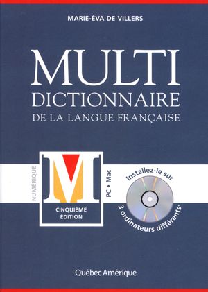 Multidictionnaire de la langue française 5e éd. (CD-ROM) - MARIE-ÉVA DE VILLERS