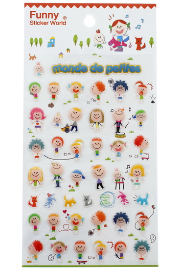 Gommettes Monde de filles et garçons