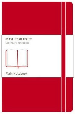 Cahier Classic blanc Large Rigide Rouge 240p