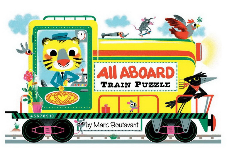 Marc Boutavant All Aboard Train Puzzle Livres Pour Bebe Livres Renaud Bray Com Livres Cadeaux Jeux