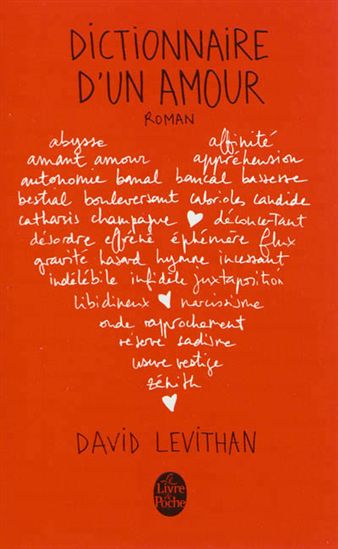 Dictionnaire d'un amour - DAVID LEVITHAN
