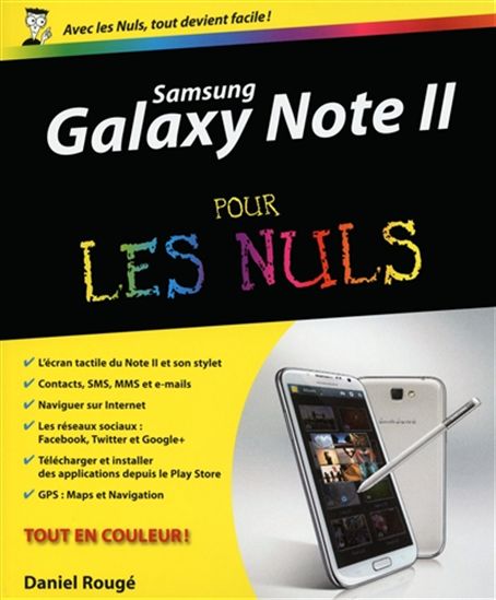 Samsung Galaxy Note II pour les nuls - DANIEL ROUGÉ