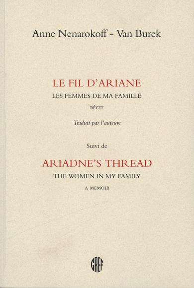 Le Fil d&#39;Ariane - ANNE NENAROKOFF-VAN BUREK