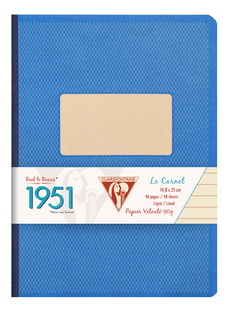 Cahier broché dos toilé 1951 192p 14.8x21cm AS