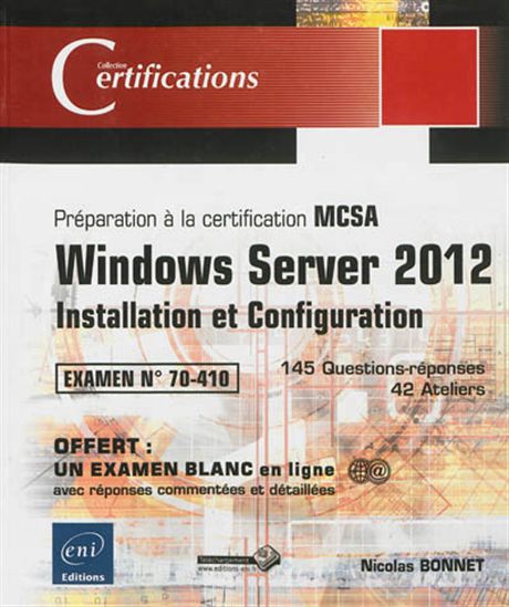 Windows Server 2012 : installation et configuration - NICOLAS BONNET