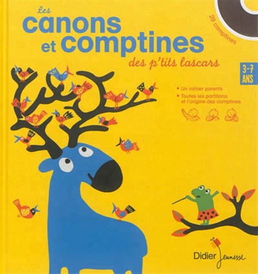 Les Canons et comptines des p&#39;tits lascars : 3-7 ans +CD - COLLECTIF
