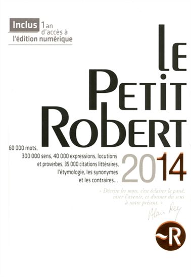 Le Petit Robert 2014 - COLLECTIF