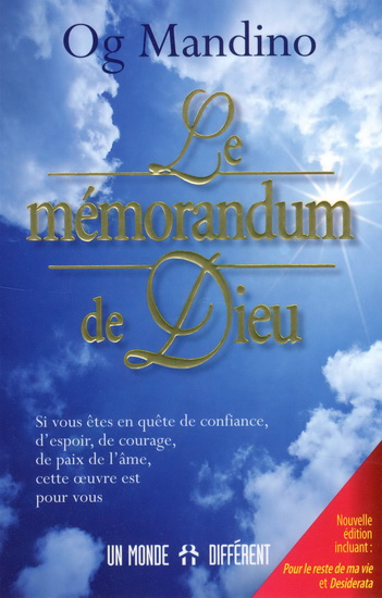 Memorandum de dieu N. éd. - OG MANDINO