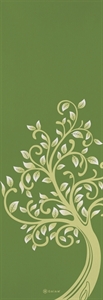 Tapis de yoga arbre de sagesse vert et blanc - ACCESSOIRE