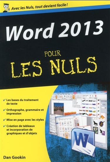 Word 2013 pour les nuls - DAN GOOKIN