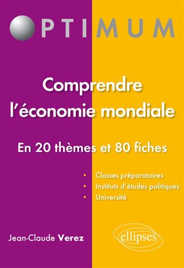 Comprendre l&#39;économie mondiale : en 20 thèmes et 80 fiches - JEAN-CLAUDE VEREZ