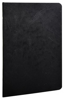 Cahier piqué Age-Bag ligné 96p 14.8x21cm Noir