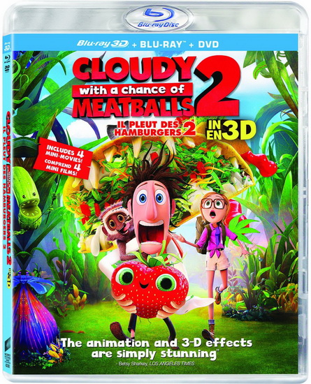 Cloudy With A Chance Of Meatballs 2 (Il pleut des hamburgers 2) (3D+Blu-Ray+Dvd) - CAMERON CODY - PEARN KRIS