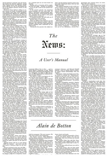 The News: A user&#39;s manual - ALAIN DE BOTTON
