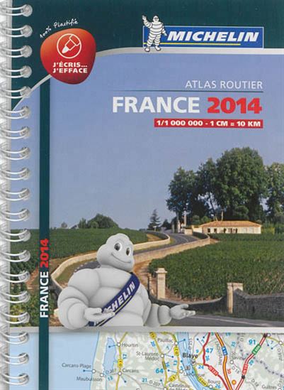 France 2014, atlas routier 100 % plastifié - COLLECTIF