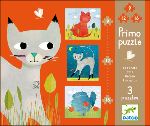 Djeco Primo Puzzle Chats Games Toys Renaud Bray