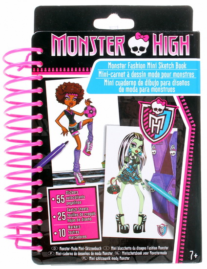 Monster High Mini carnet à dessin de mode - 
