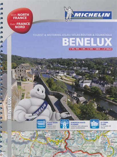 Benelux et France Nord : atlas routier et touristique N. éd. - COLLECTIF