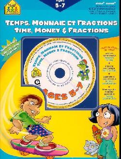 Temps,monnaie et fractions 5-7 ans (bili - HYBRIDE
