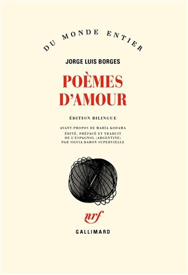 Poèmes d&#39;amour Éd. bilingue français-espagnol - JORGE LUIS BORGES