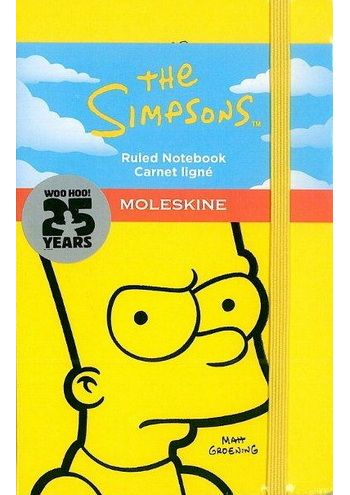 Cahier Ligne Bart Simpsons 25 Ieme Anniversaire Moleskine Gifts Renaud Bray