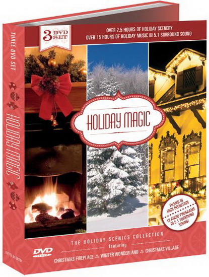 Holiday Magic: Christmas Fireplace/Winter Wonderland (3 DVD Set)