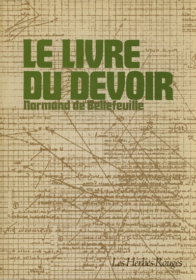 Le Livre du devoir - NORMAND DE BELLEFEUILLE