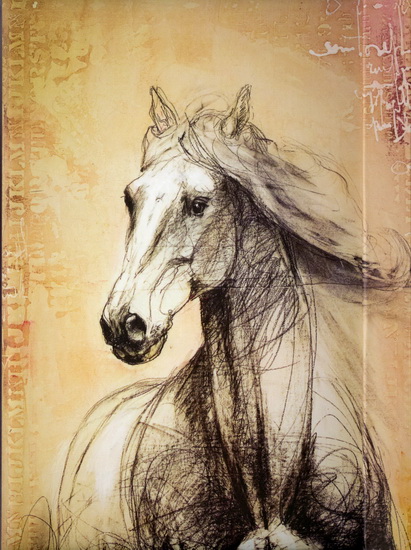 Grand journal Sérénité Cheval 144p.