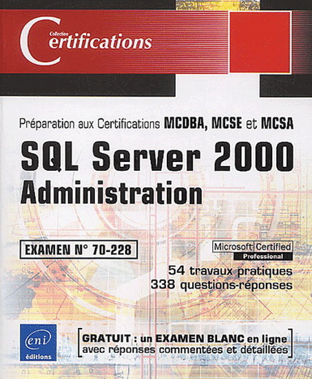 SQL Server 2000 - JEROME GABILLAUD