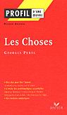 Les Choses - GEORGES PEREC - PIERRE BRUNEL