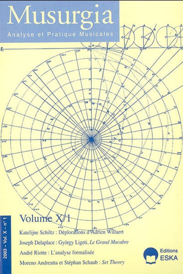 Musurgia. #1(2003) - COLLECTIF