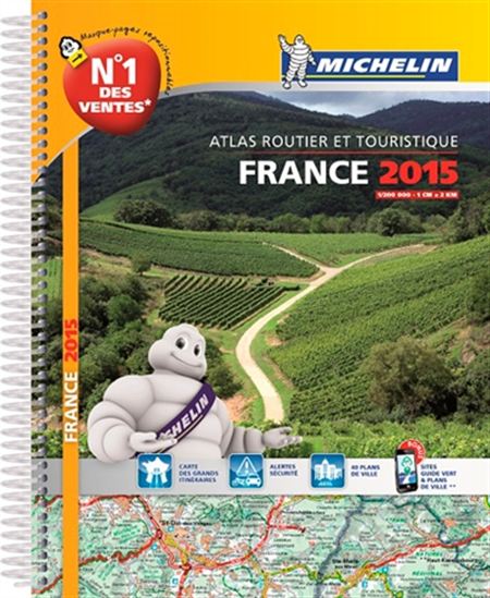Atlas routier et touristique France 2015 (spirale) - COLLECTIF