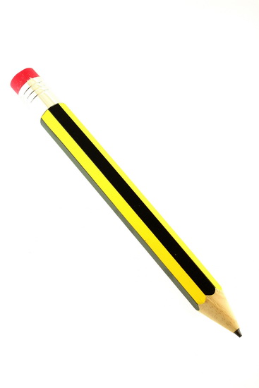 Crayon à mine géant rayé