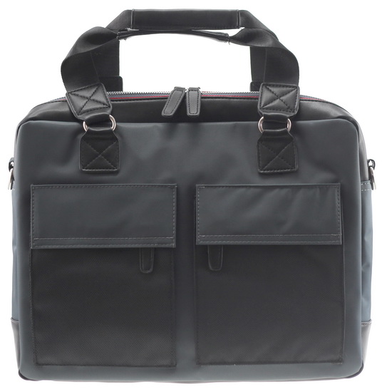 Sac de travail Gris cuir noir Imperméable