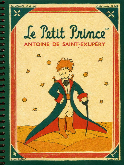 Cahier spiral ligné Le Petit Prince 9.5X7.25