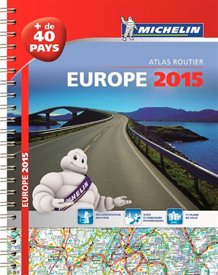 Europe 2015 : atlas routier - COLLECTIF