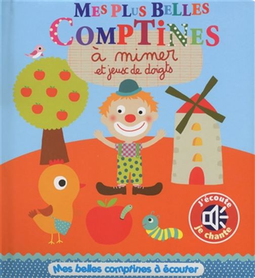 Mes belles comptines à mimer et jeux de doigts - MARIE DELHOSTE - VIRGINIE GRAIRE