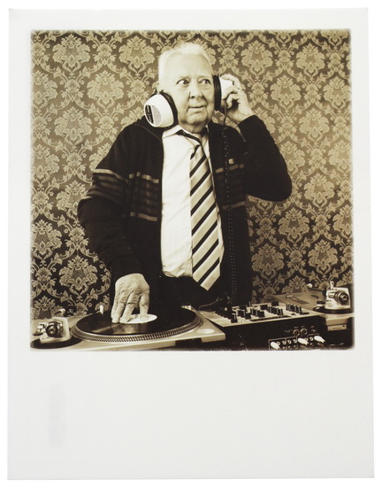 Carte postale DJ old fashion homme