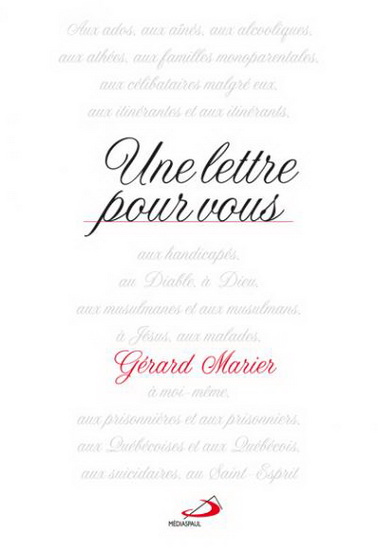 Une lettre pour vous - GÉRARD MARIER