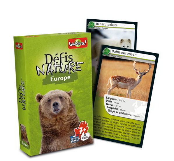 Cartes Défis nature Europe