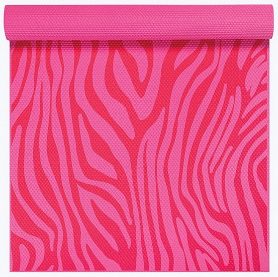 Tapis de yoga pour enfant - Rose zèbré 3mm