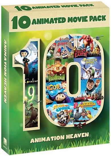 Animation Heaven 10 Animated Movie Pack Children