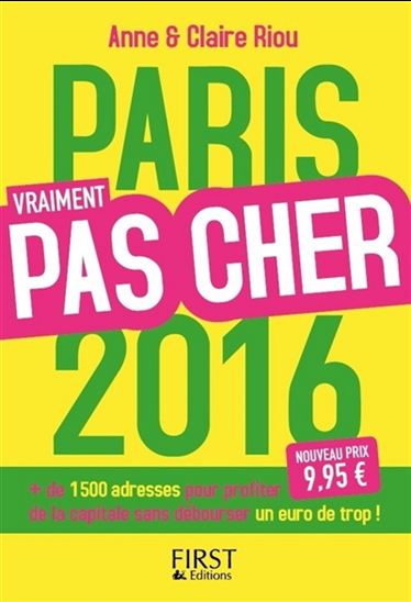 Paris vraiment pas cher 2016 - ANNE RIOU - CLAIRE