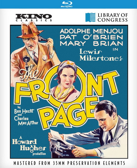 The Front Page (Blu-Ray) - MILESTONE LEWIS