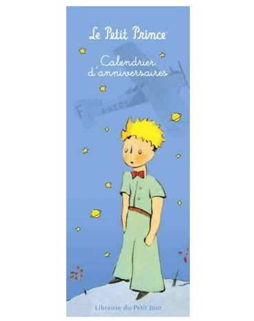 Calendrier d'anniversaires Petit Prince