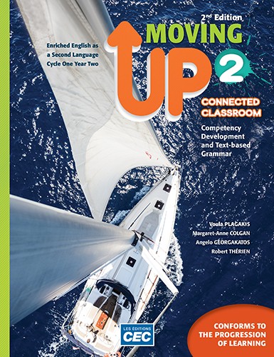 Moving up 2: Enriched english as a second language: Secondary, cycle one year two: Content Workbook with Interactive activities 2nd ed. - COLLECTIF