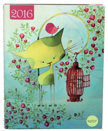 Agenda 2016 Ketto Oiseau en cavale 1j/p