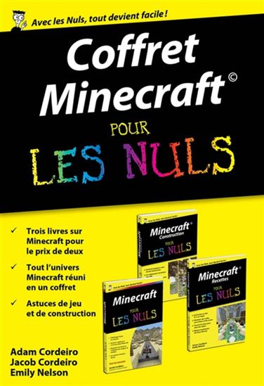 Coffret Minecraft pour les nuls Cof. 3 vls - JACOB CORDEIRO
