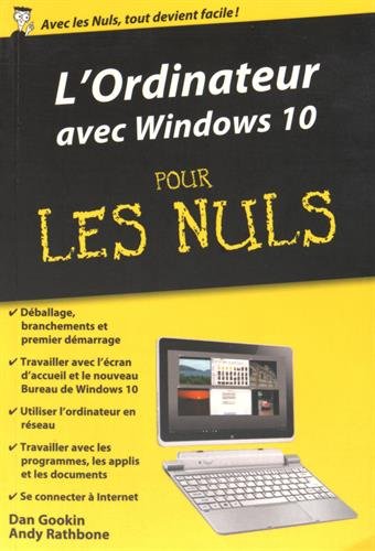 L&#39;Ordinateur pour les nuls poche : édition Windows 10 N. éd. - DAN GOOKIN