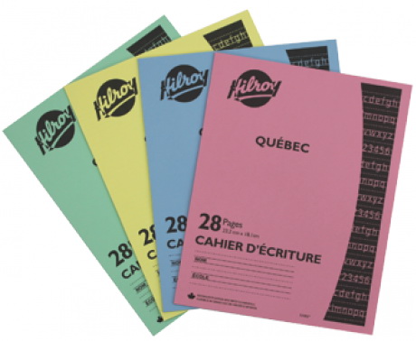 Cahier d&#39;écriture interligné et pointillé 28p